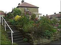 SE0419 : Garden on Upper Brig Road, Ripponden by michael ely