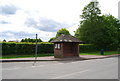 TQ1227 : Bus Stop, Barns Green by N Chadwick