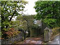 SE0428 : Driveway to Wainstalls House Lodge by Michael Steele
