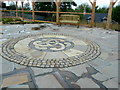 Patio in the new community garden, Tain.