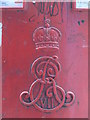 TQ2981 : Edward VII postbox, Charing Cross Road / Goslett Yard, WC2 - royal cipher by Mike Quinn