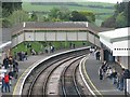 Pedestrian overbridge at Churston Station