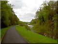 Looking down the Taff Bargoed Park