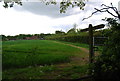 Waymarker on the footpath to Billingshurst