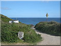 The path to the beach at Porthcurno