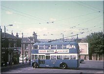 SE1738 : Bradford Trolleybus turning at Thackley Corner by David Hillas
