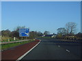 NY4159 : Motorway sign on the M6 northbound. by Ann Cook