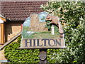 TL2866 : Hilton Village Sign by Geographer