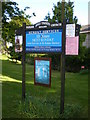 SD5278 : Holy Trinity Parish Church, Holme, Sign by Alexander P Kapp