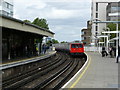 Underground Train Approaches East Putney