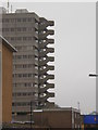 Block of flats, staircase, north of East Street Centre