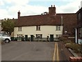 A row of old terraced houses by Sandridge church