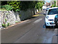 Road from the church back up to the main road, Pilton