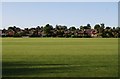 Houses seen across Tonbridge Recreation Ground