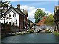 SU4829 : River Itchen, Winchester by Peter Trimming