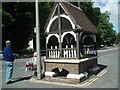 Public drinking fountain