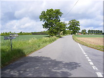 TM3470 : Heveningham Long Lane by Geographer