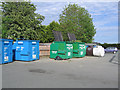 Recycling point at Llandrinio