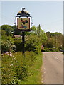 Morden: Cock & Bottle pub sign