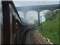 The road bridge over the railway line