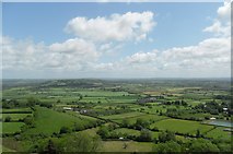 ST5138 : View from Glastonbury Tor. by Pam Goodey