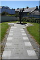 Scots Irish bronze statue in Bushmills