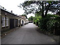 Garages at rear of houses in Chelsea Square