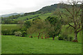 Farmland east of Garth Goch