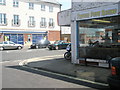 Looking from Leonard Road out into Forton Road