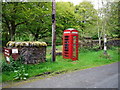NR4863 : Phone box at Jura House Gardens car-park by Andrew Curtis