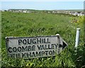 Old sign post, Bude