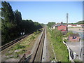 Railway heading East out of Prestatyn