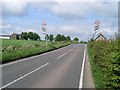 Speed limit markers on approach to Bishopbriggs