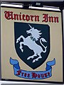 Sign for the Unicorn Inn, Heyshott