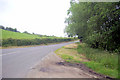 Road looking North at layby