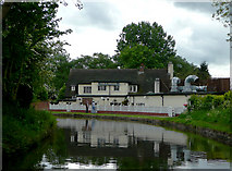 SJ9106 : The Fox and Anchor at Cross Green, Staffordshire by Roger  D Kidd