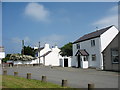 White painted houses by Capel Carmel