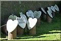 Gravestones in Tow Law cemetery