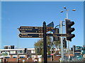 Street Sign next to the A5003