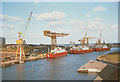 Ships on the River Wear at Sunderland