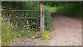 Old gate by bridleway on Pierrepont Farm