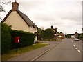 SY7994 : Tolpuddle: postbox № DT2 125, Main Road by Chris Downer