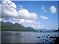 NY2031 : Bassenthwaite Lake - view from the northwest shore by Rose and Trev Clough