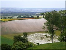 SE8671 : Panoramic view from Bassett Brow by Dr Patty McAlpin