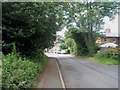 Looking down Northcroft Lane towards Northcroft Villas