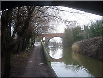 SO8555 : Railway bridge over the Worcester & Birmingham Canal - 1 by Trevor Rickard