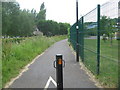 Public footpath between the Ashton Brook and Long Ashton School