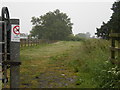 Concessionary footpath on the old railway alignment