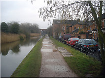 SO8555 : Towpath of the Worcester & Birmingham Canal by Trevor Rickard