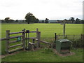 Stile on the footpath to Charlwood